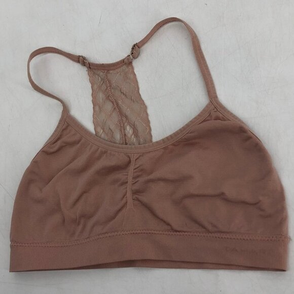 Tahari  blush pink seamless lace back bralette SP - Picture 13 of 14